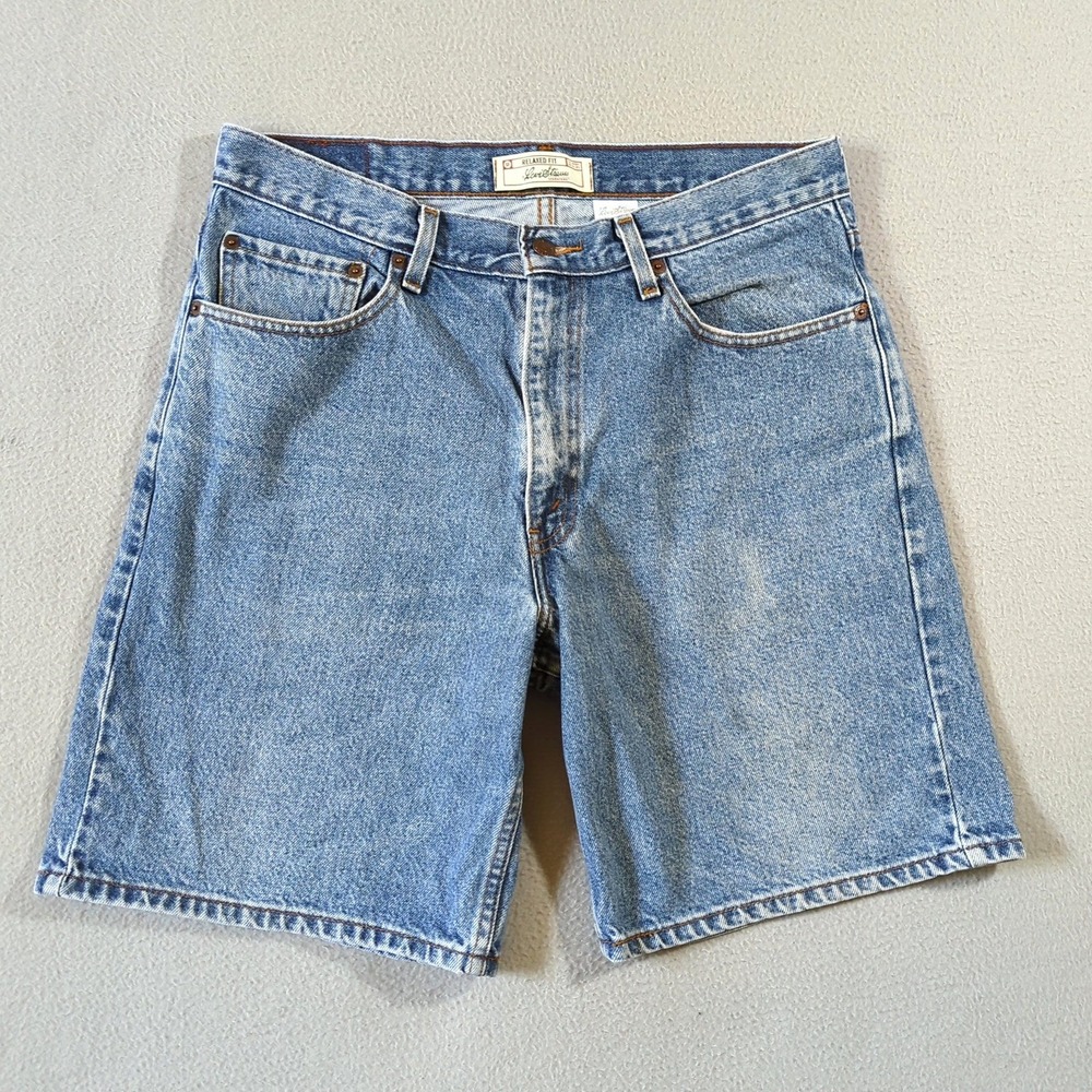 Levis Signature Denim Shorts Mens 34‎ Blue Relaxed Fit Cotton Y2K VTG